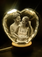 Crystal Heart Large 10x9x4cm