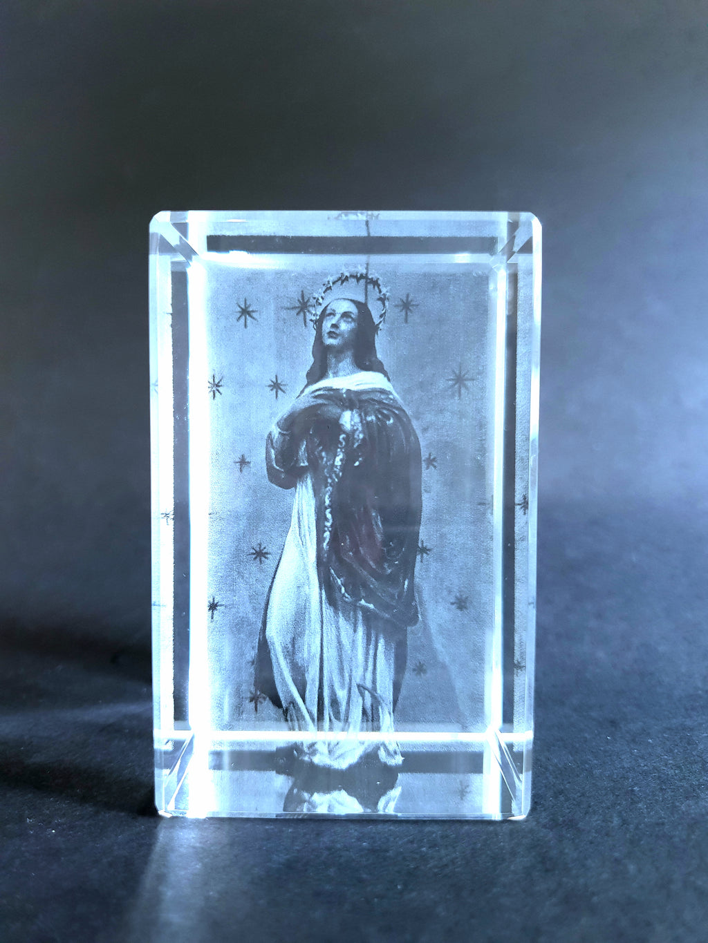 Immaculate Conception - 3D Crystal Engraved