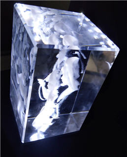 Holy Family - 3D Crystal Engraved